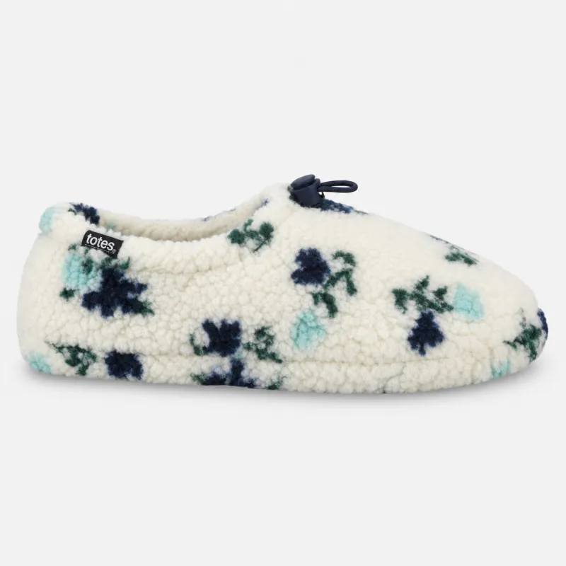 Totes Toasties FULL BACK SLIPPER WITH TOGGLE Womens Full Slippers Floral made by Shuperb