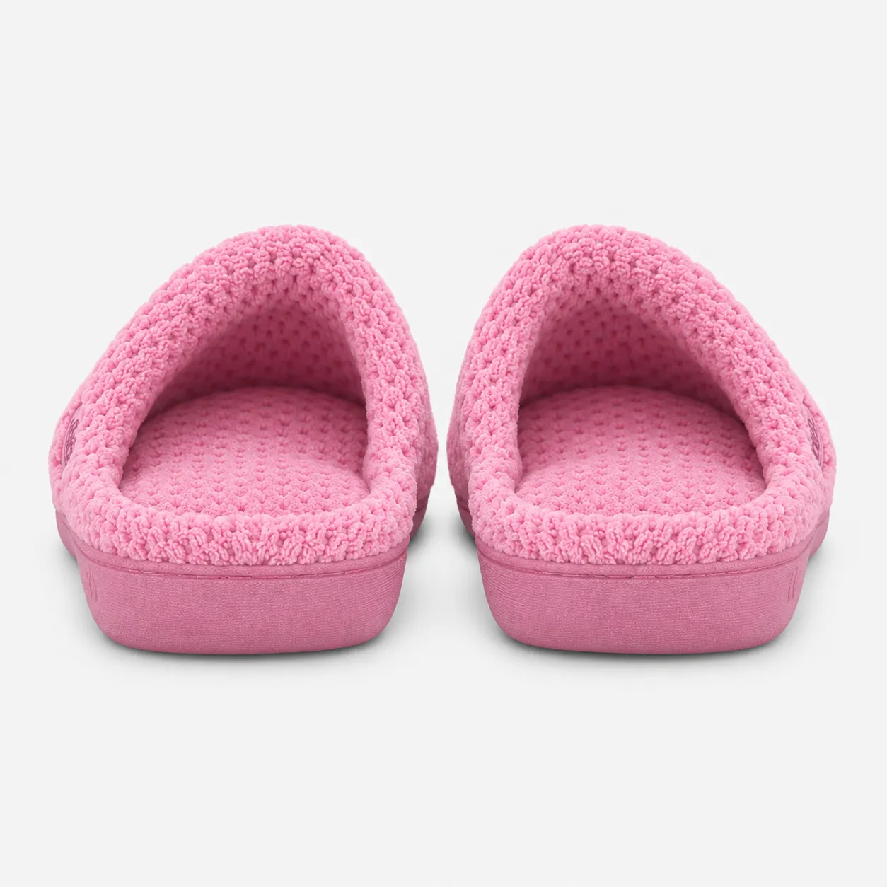 Totes Isotoner POPCORN TERRY MULE SLIPPERS Womens Mules Pink sold by Shuperb product image thumbnail 4