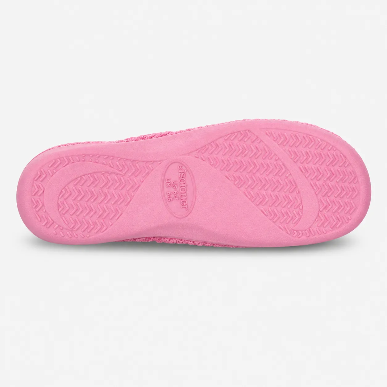 Totes Isotoner POPCORN TERRY MULE SLIPPERS Womens Mules Pink sold by Shuperb product image thumbnail 5