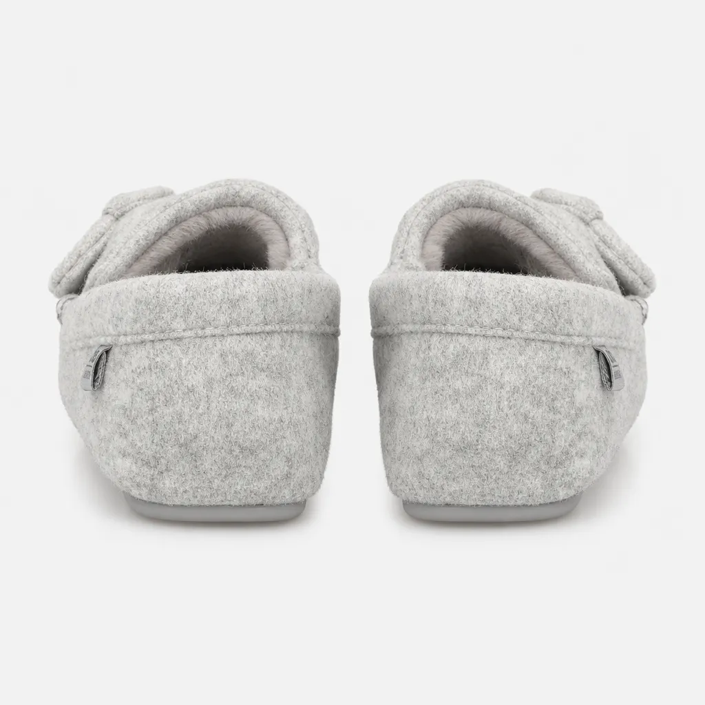 Totes Isotoner BRUSHED MARL MOCCASIN SLIPPERS Womens Moccasins Grey sold by Shuperb product image thumbnail 4