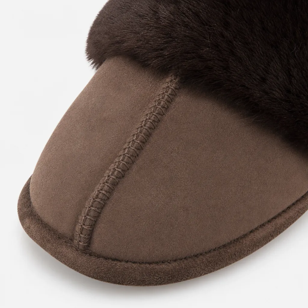 Totes Toasties VELOUR MULE SLIPPERS Womens Mules Chocolate sold by Shuperb product image thumbnail 2