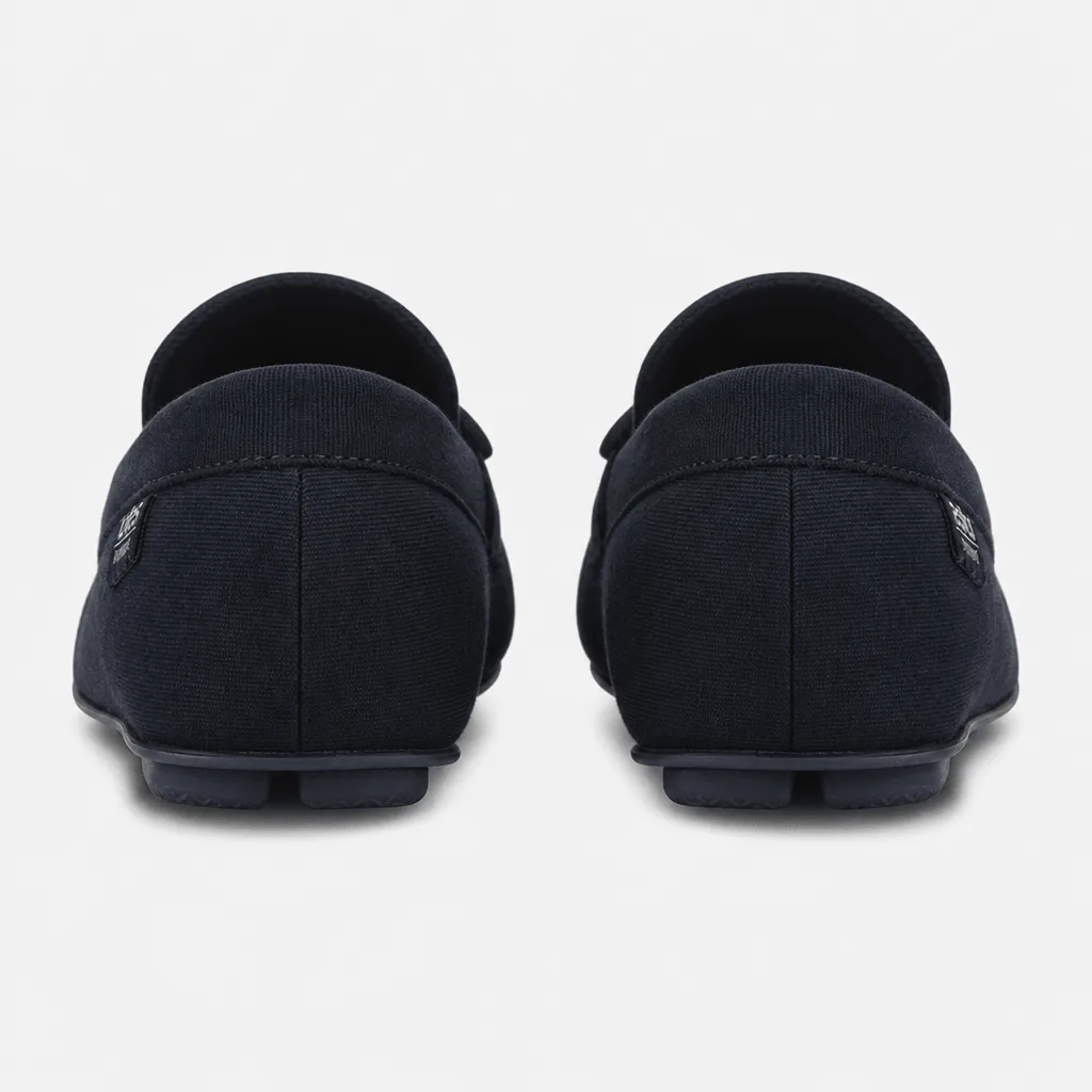 Totes Isotoner HERRINGBONE LINED MOCCASIN Mens Moccasins Navy sold by Shuperb product image thumbnail 3