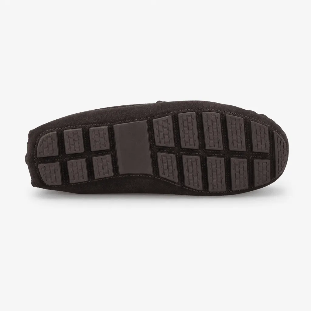 Totes Isotoner FUR LINED SUEDE MOCCASIN SLIPPER Mens Moccasins Brown sold by Shuperb product image thumbnail 4