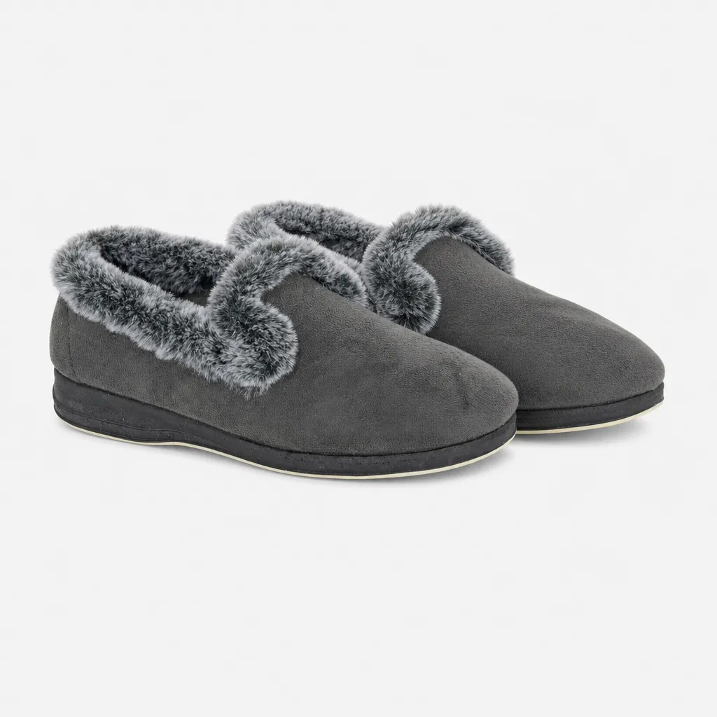 Sleepers MONICA Womens Full Slippers Grey sold by Shuperb product image thumbnail 2