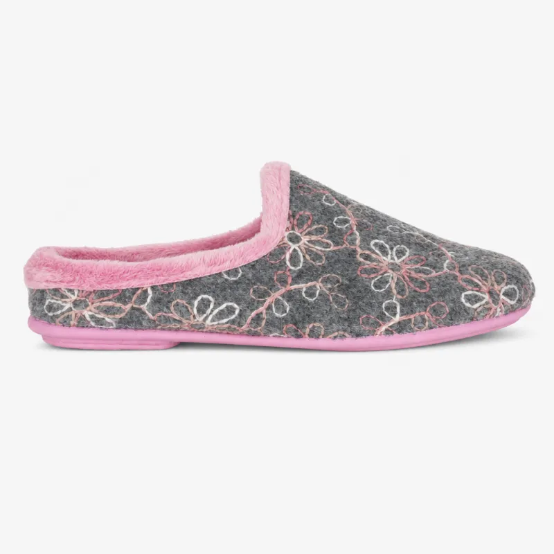 Sleepers ELOISE Womens Mules Grey made by Sleepers