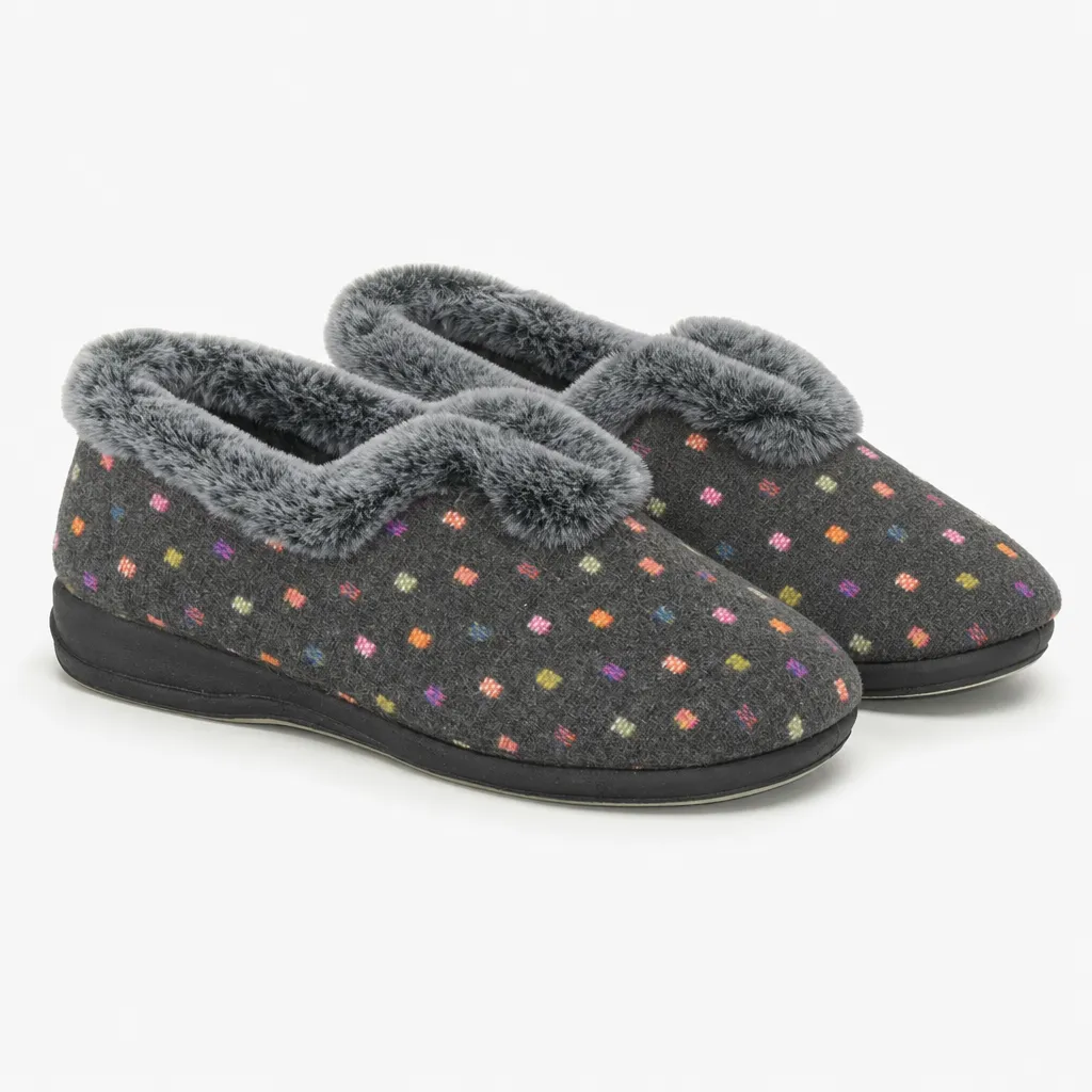 Sleepers NANCY Womens Full Slippers Grey sold by Shuperb product image thumbnail 2