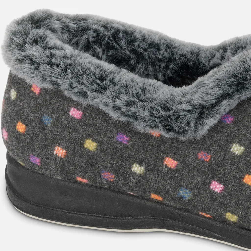 Sleepers NANCY Womens Full Slippers Grey sold by Shuperb product image thumbnail 4