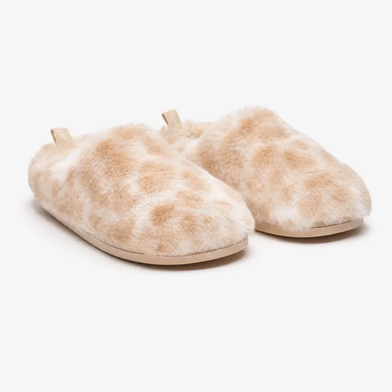 Bedroom Athletics NADINE Womens Mules Caramel Leopard made by Shuperb