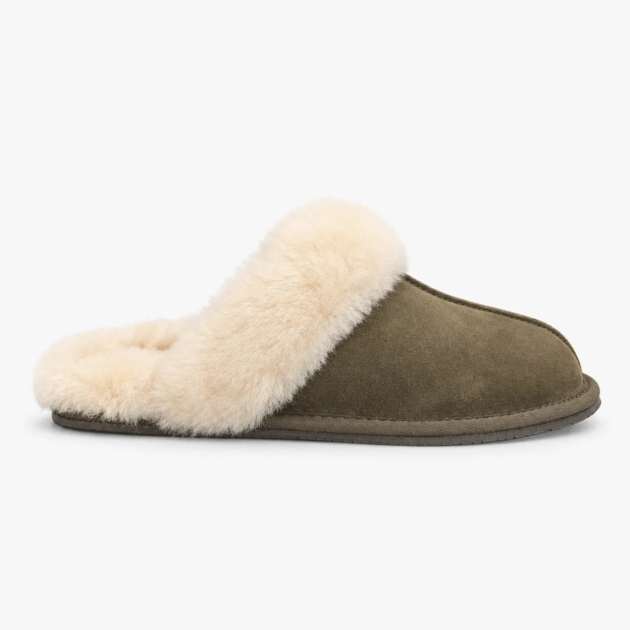 HOS Sheepskin AYLA Womens Mules Olive sold by Shuperb