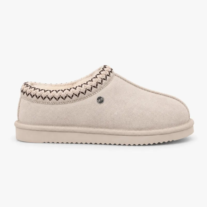 HOS Sheepskin BELLA Womens Mules Stone made by Shuperb