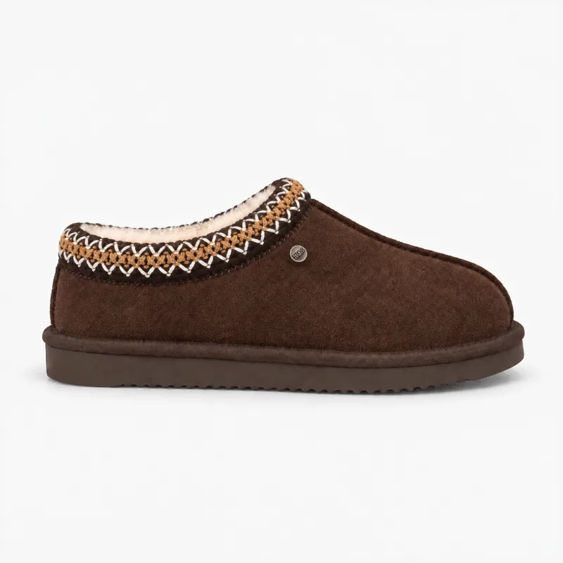 HOS Sheepskin BELLA Womens Mules Espresso made by Shuperb