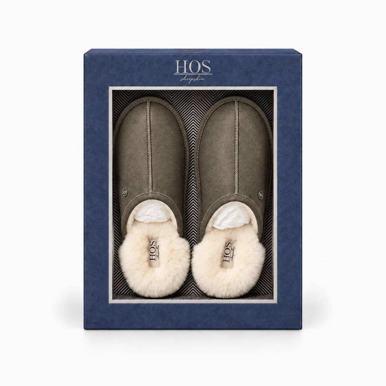 HOS Sheepskin EDWIN Mens Mules Olive sold by Shuperb product image thumbnail 5