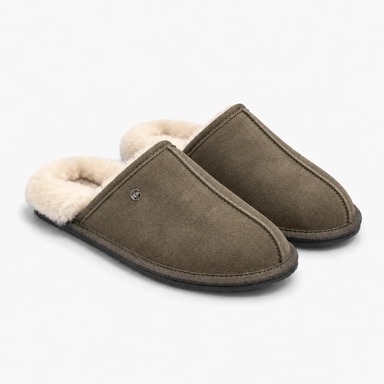HOS Sheepskin EDWIN Mens Mules Olive sold by Shuperb product image thumbnail 3