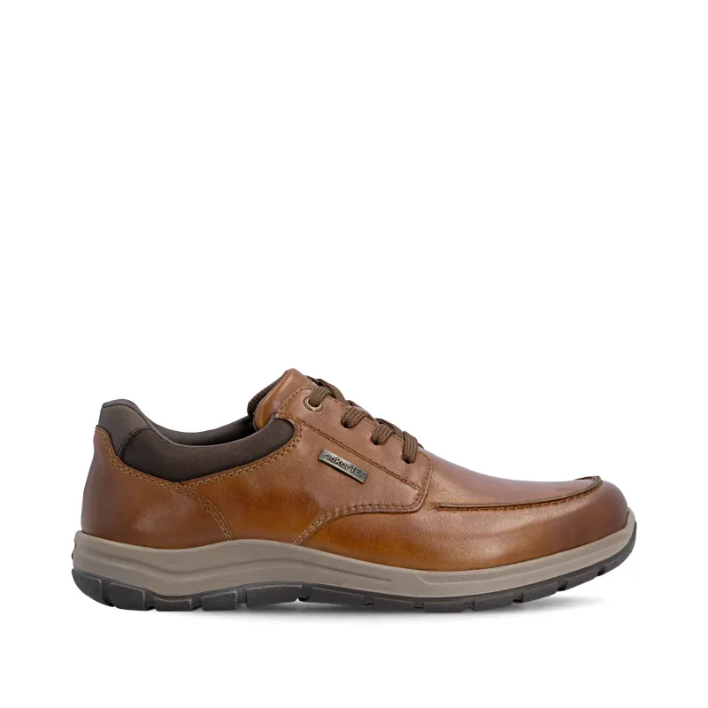 Rieker 03607 Mens Lace-Up Shoes Nutmeg/Brown/Dark Brown made by Rieker