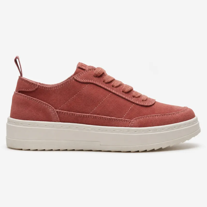 Hush Puppies NESTA Womens Casual Trainers Dark Pink made by Hush Puppies