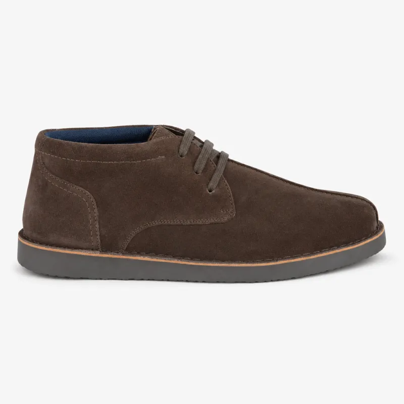 Roamers STANLEY Mens Desert Boots Dark Brown made by Shuperb