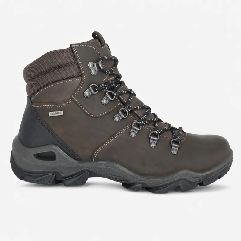 IMAC DENNIS Mens Ankle Boots Dark Brown made by Shuperb