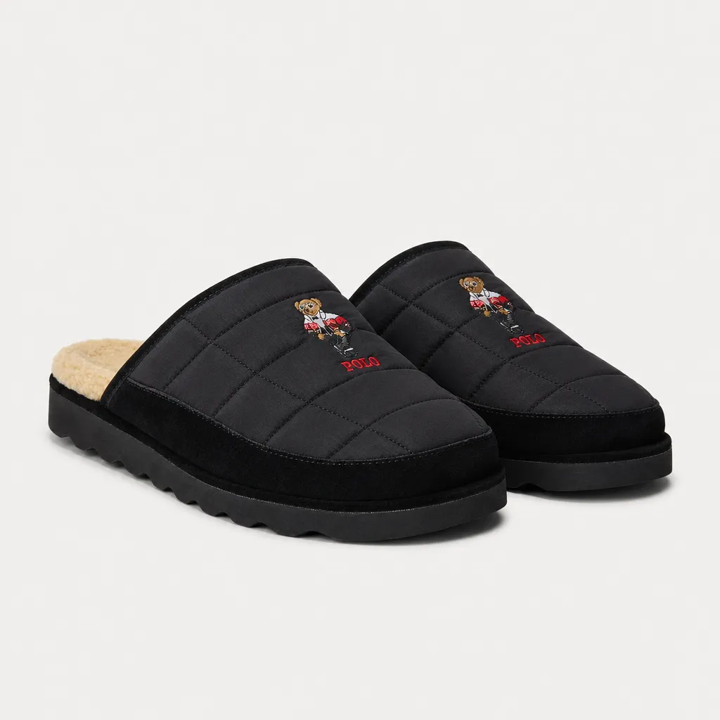 Polo Ralph Lauren READE SCF BR Mens Mules Black Nylon with Holiday Bear sold by Shuperb product image thumbnail 2