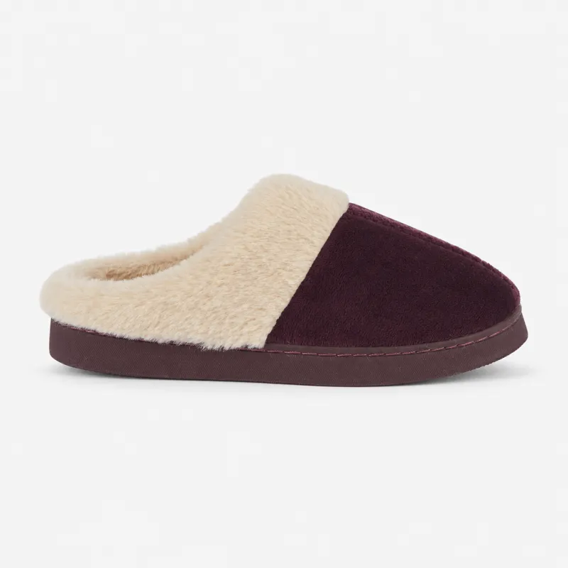 Jo & Joe ZOE Womens Mule Slippers Plum made by Shuperb