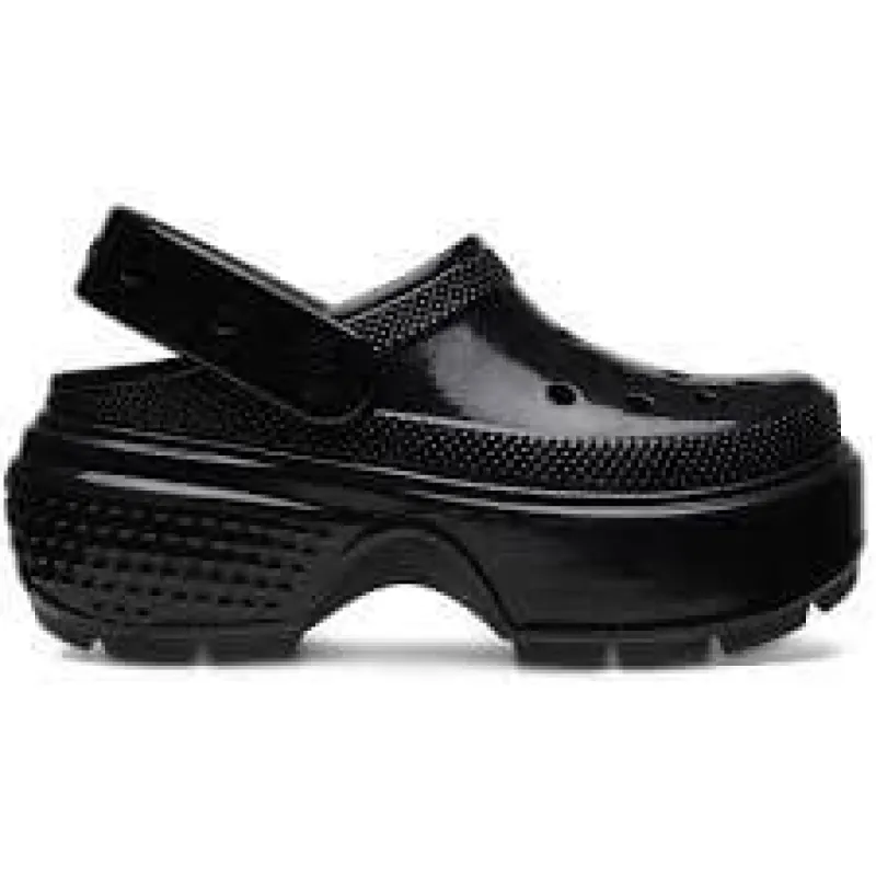 STOMP HIGH SHINE Unisex Clogs Black sold by Shuperb