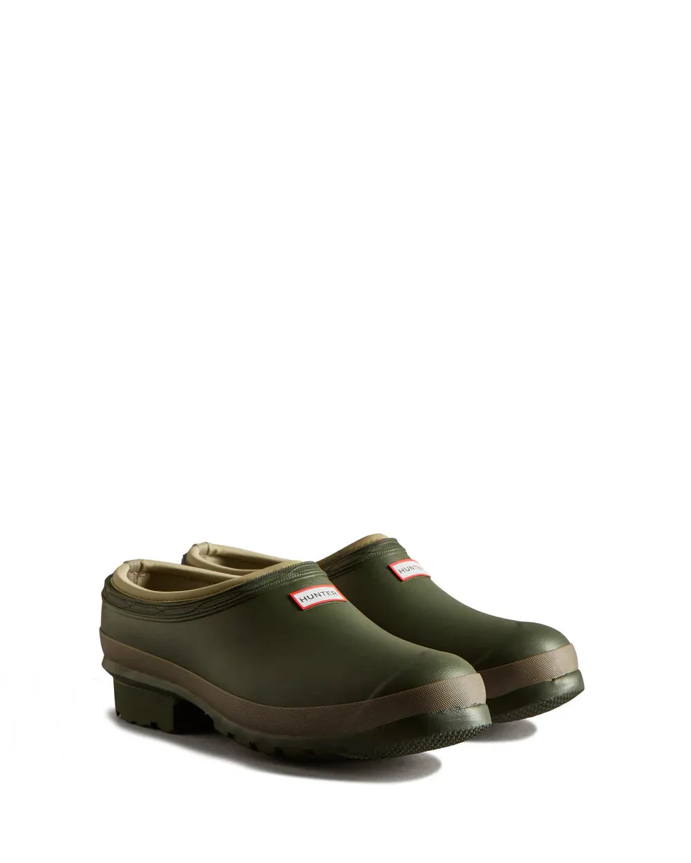 Hunter GARDENER CLOG Mens Wellies Dark Olive/Clay sold by Shuperb product image thumbnail 2