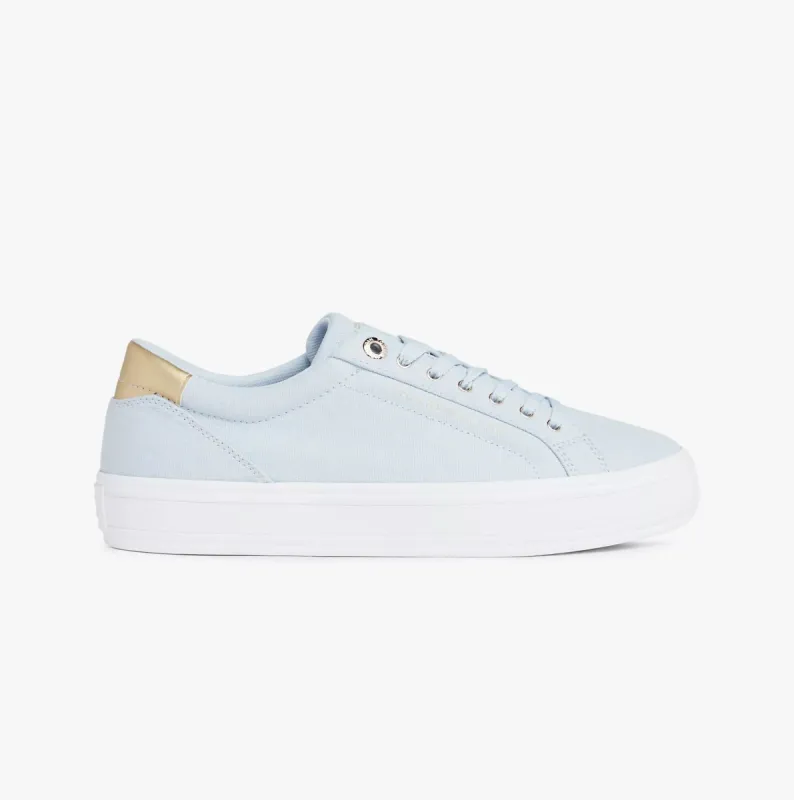 Tommy Hilfiger ESSENTIAL CANVAS Womens Sneakers Breezy Blue made by Tommy Hilfiger