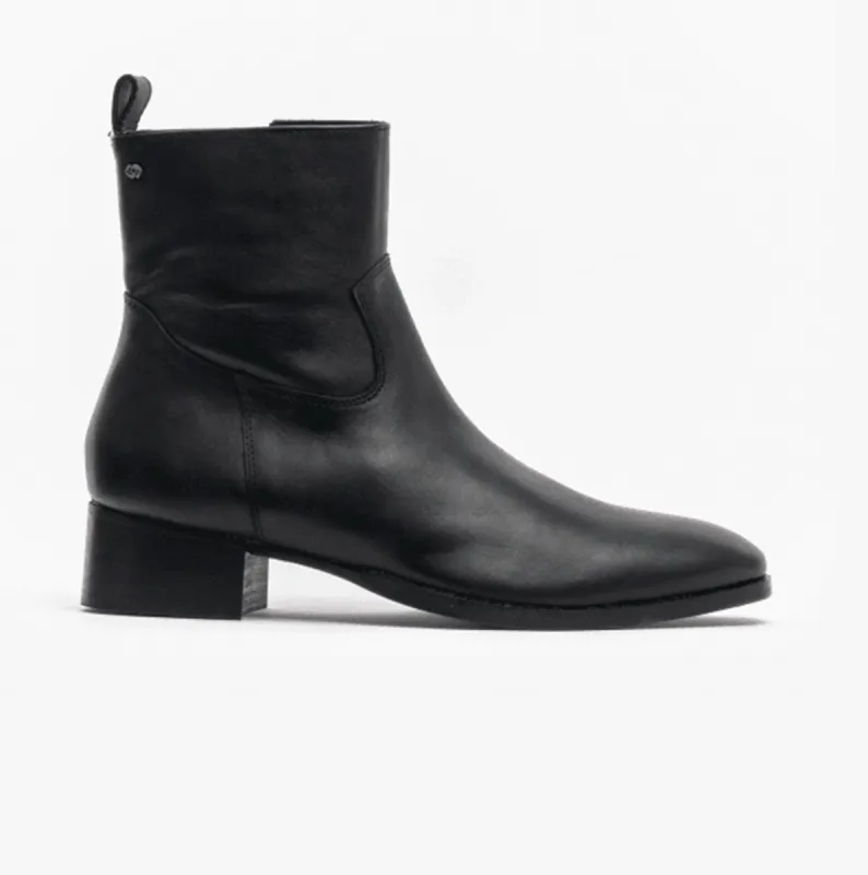 Club Cubano VALENTE Mens Leather Cuban Heel Boots Black sold by Shuperb