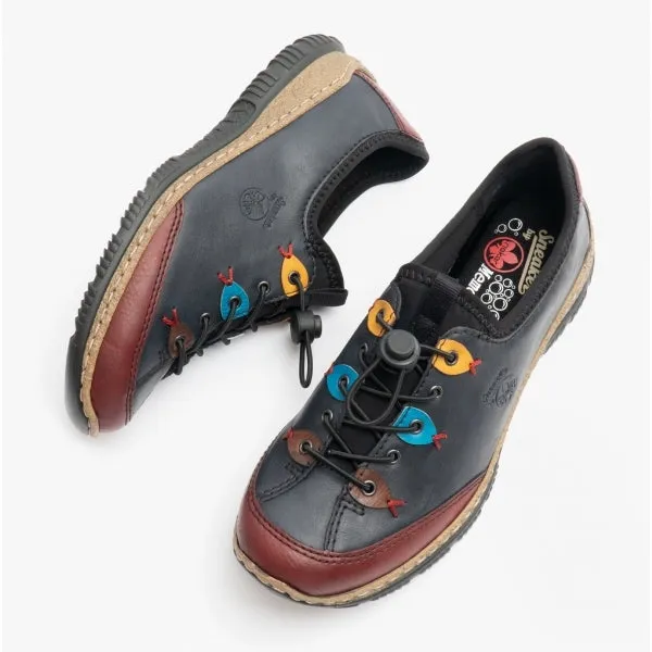 Rieker N3271-35 Womens Shoes Navy/Combi sold by Shuperb product image thumbnail 2