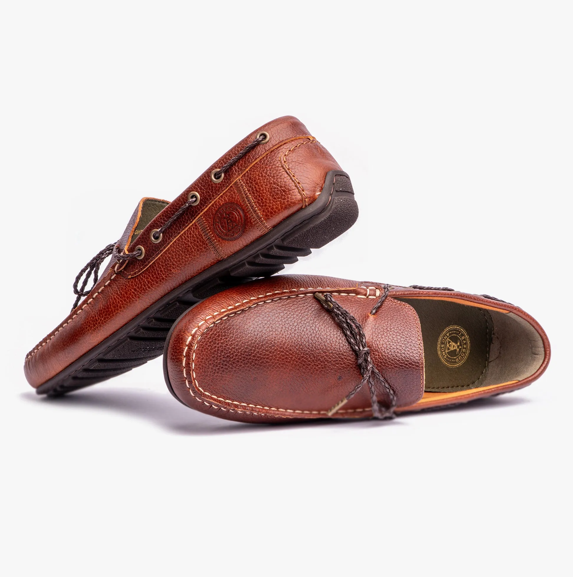 JENSON Mens Boat Shoes Cognac sold by Shuperb product image thumbnail 3