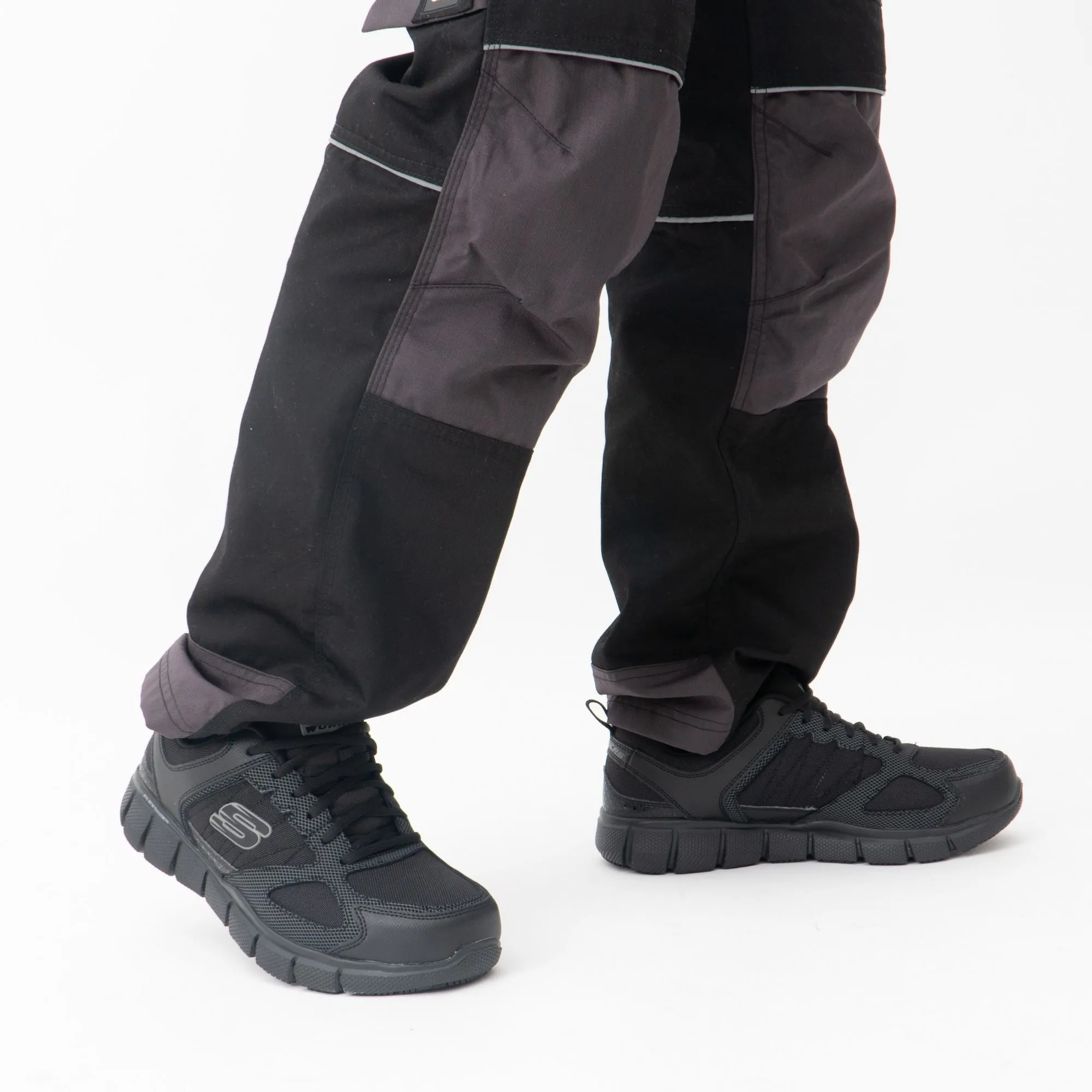 Skechers Work 77152EC TELFIN - SANPHET SR Mens Occupational Trainers Black sold by Shuperb product image thumbnail 2