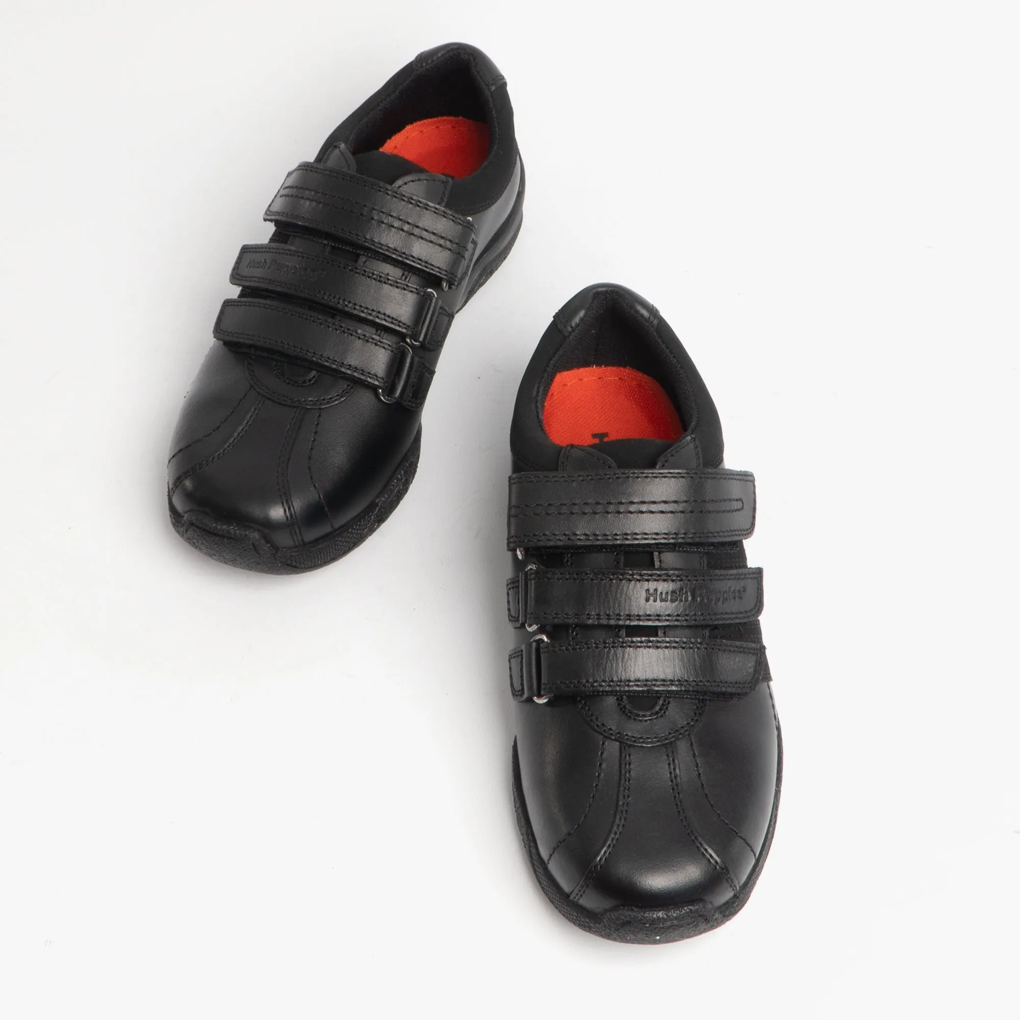 Hush Puppies SEB Boys Leather School Shoes Black sold by Shuperb product image thumbnail 2