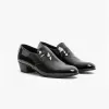 Club Cubano BILBAO Mens Patent Leather Plain Cuban Heel Shoes Black sold by Shuperb