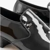 Club Cubano BILBAO Mens Patent Leather Plain Cuban Heel Shoes Black sold by Shuperb