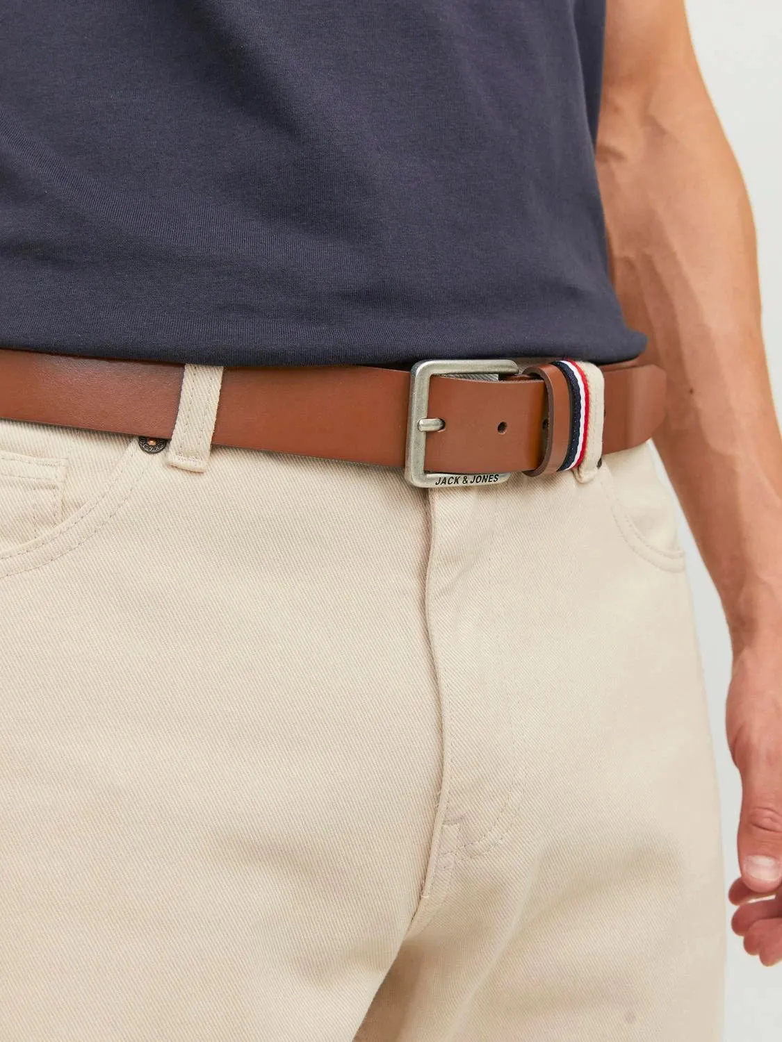 Jack & Jones ESPO Mens Belt Cognac sold by Shuperb product image thumbnail 4