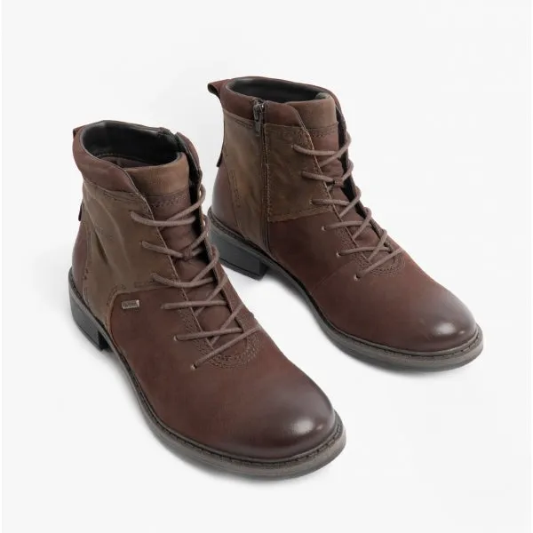 SELENA 50 Ladies Waterproof Leather Ankle Boots Brown sold by Shuperb product image thumbnail 2