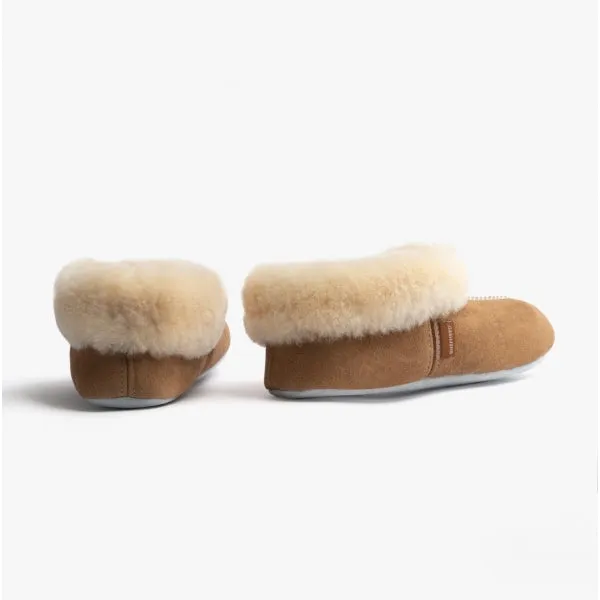 Shepherd ANNABELLE Womens Sheepskin Full Slippers Chestnut sold by Shuperb product image thumbnail 3