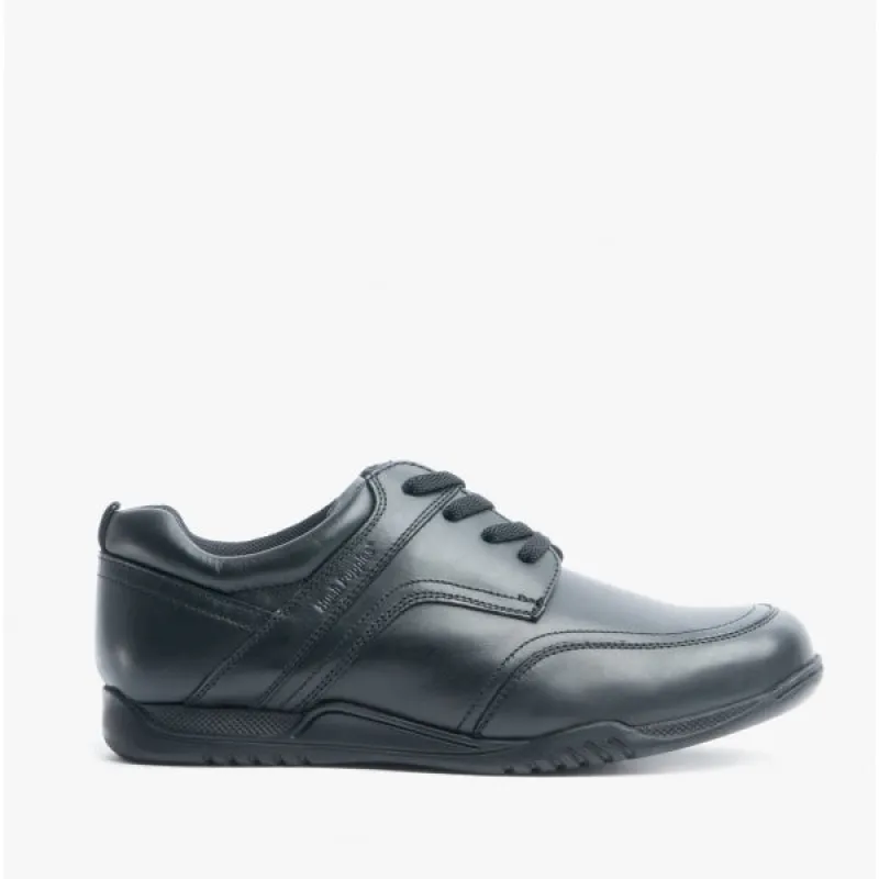 HARVEY SENIOR Boys Leather School Shoes Black sold by Shuperb