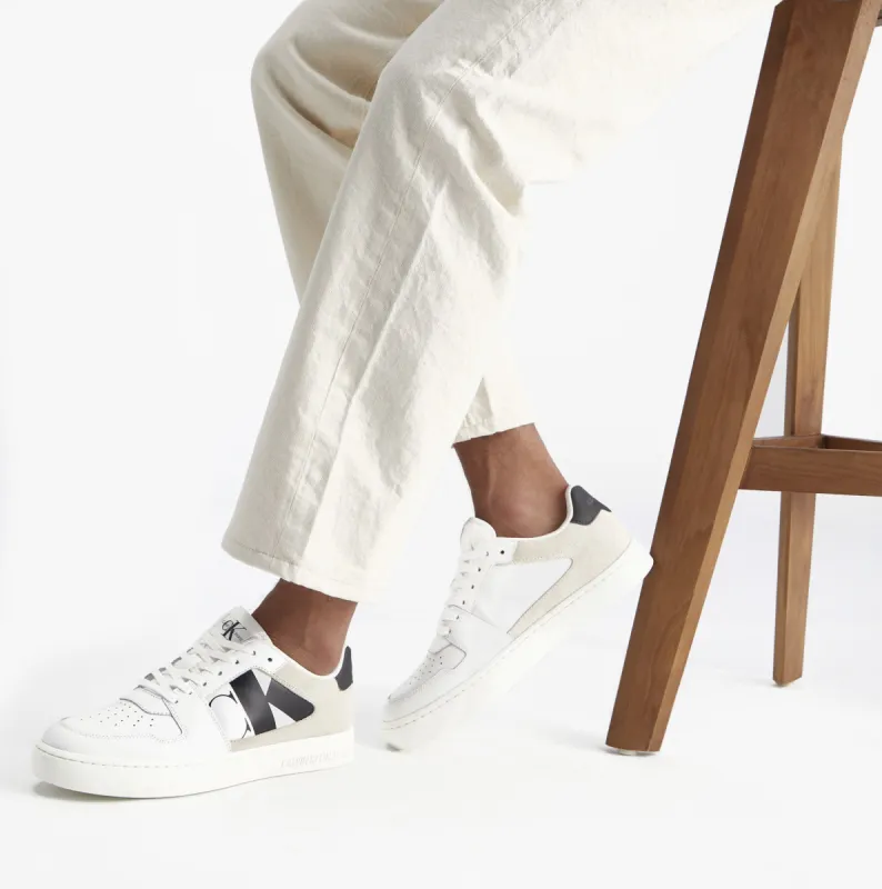 Calvin Klein CLASSIC CUPSOLE Mens Trainers Bright White/Black sold by Shuperb