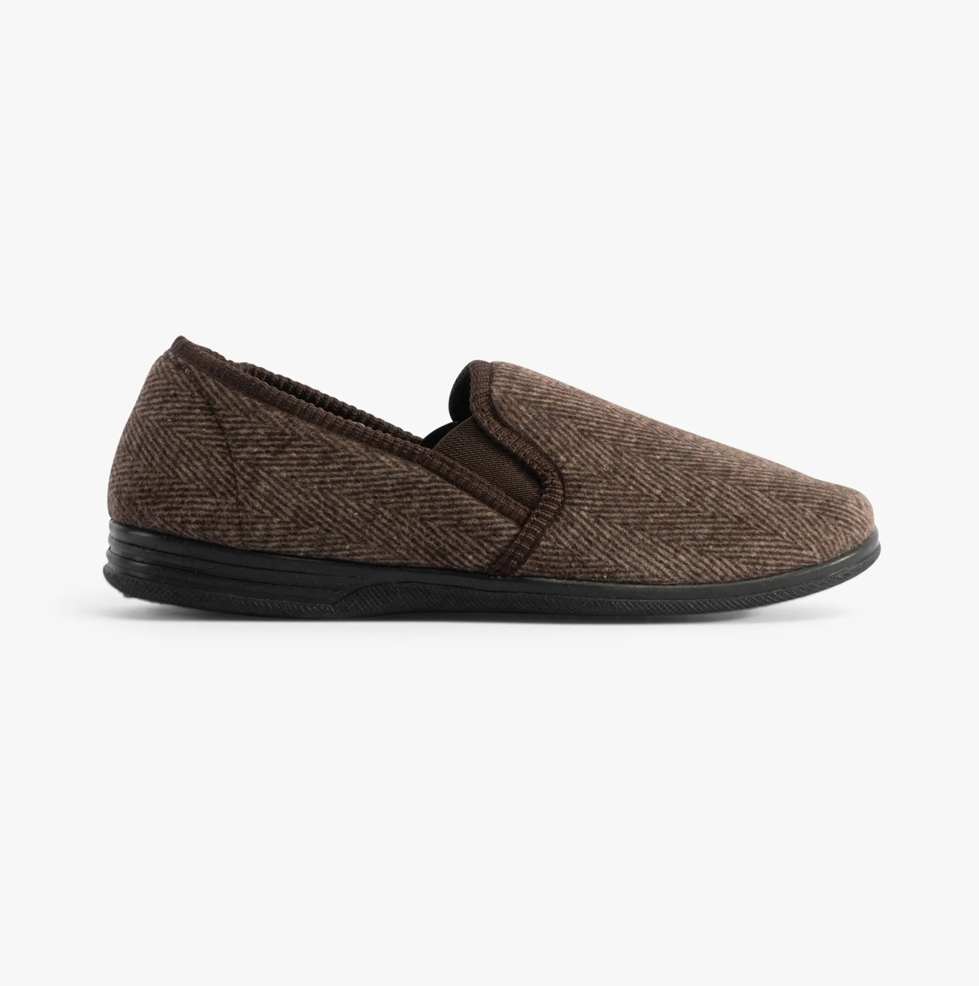 Jo & Joe HAIG Mens Slippers Brown sold by Shuperb