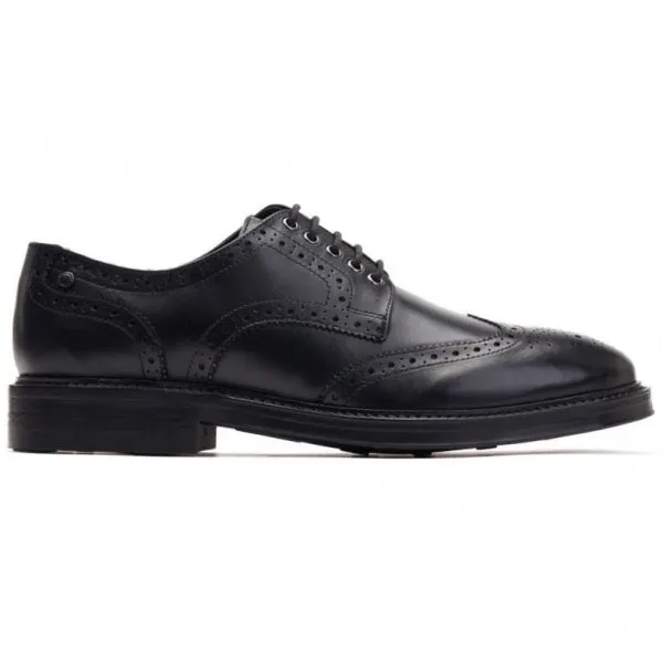 Base London BRYCE Mens Leather Brogue Shoes Black sold by Shuperb