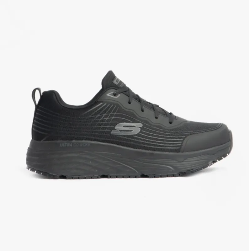 Skechers Work 200021EC MAX CUSHIONING ELITE - RYTAS SR Mens Occupational Trainers Black sold by Shuperb