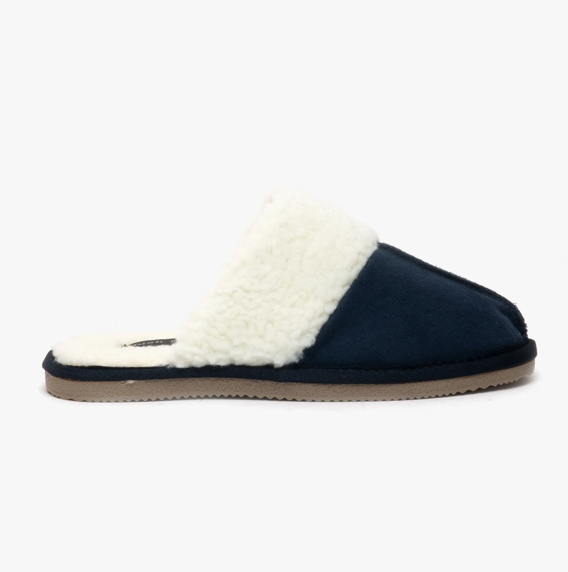 Hush Puppies ARIANNA Womens Suede Mule Slippers Navy sold by Shuperb
