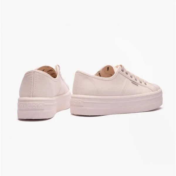 Victoria BARCELONA MONOCHROME Womens Platform Trainers Cotton sold by Shuperb product image thumbnail 3