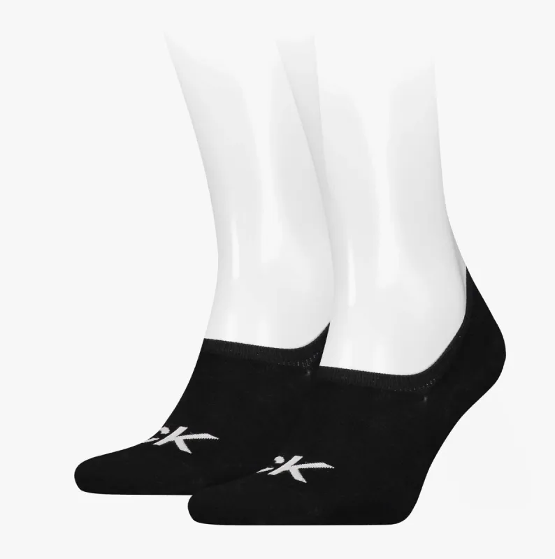 Calvin Klein 2 Pack Logo Mens Invisible Socks Black sold by Shuperb