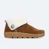 6128-76 Womens Bootie Slippers Tan sold by Shuperb