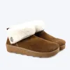 6128-76 Womens Bootie Slippers Tan sold by Shuperb
