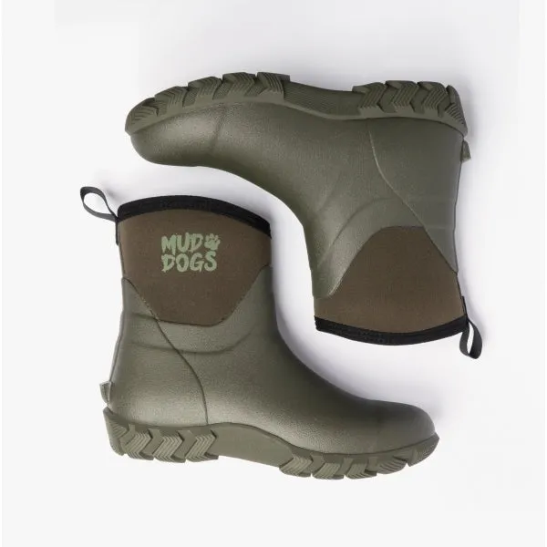 Mud Dogs RUTLAND SHORT Unisex Neoprene Wellies Olive sold by Shuperb product image thumbnail 4