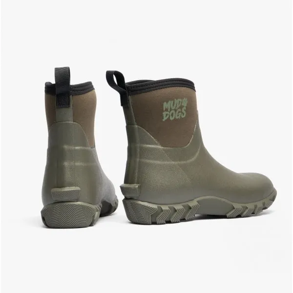 Mud Dogs RUTLAND SHORT Unisex Neoprene Wellies Olive sold by Shuperb product image thumbnail 3