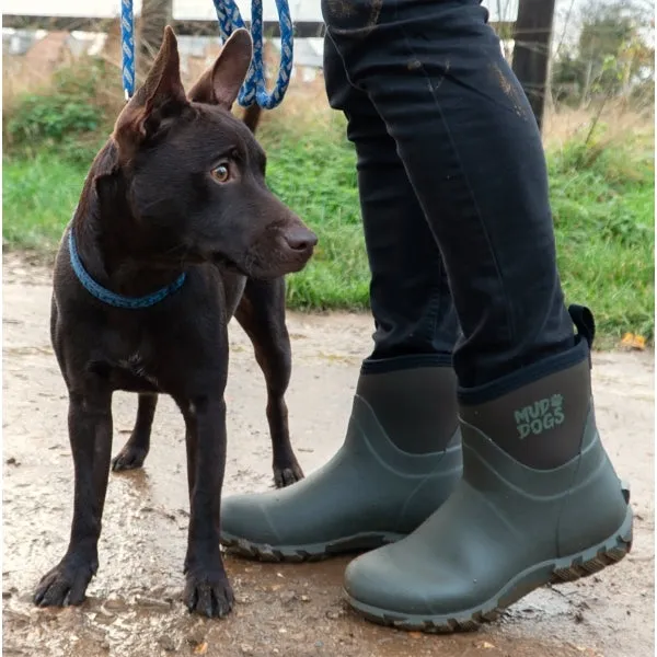 Mud Dogs RUTLAND SHORT Unisex Neoprene Wellies Olive sold by Shuperb product image thumbnail 2