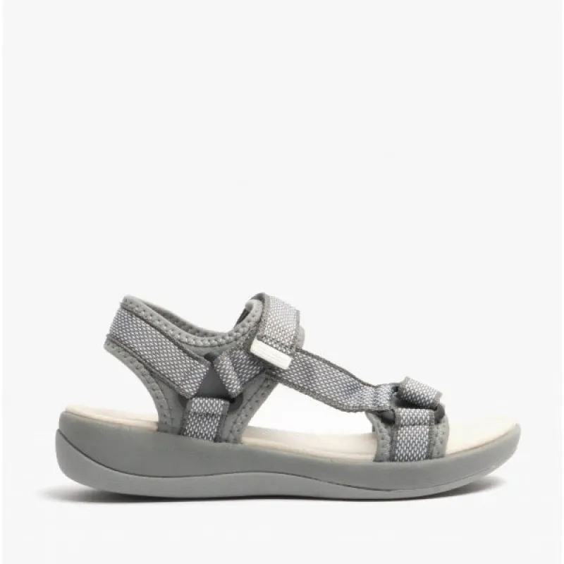 Hush Puppies SARA Womens Sports Sandals Grey sold by Shuperb